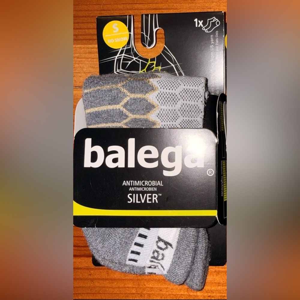Balega Silver No Show Athletic Socks - small